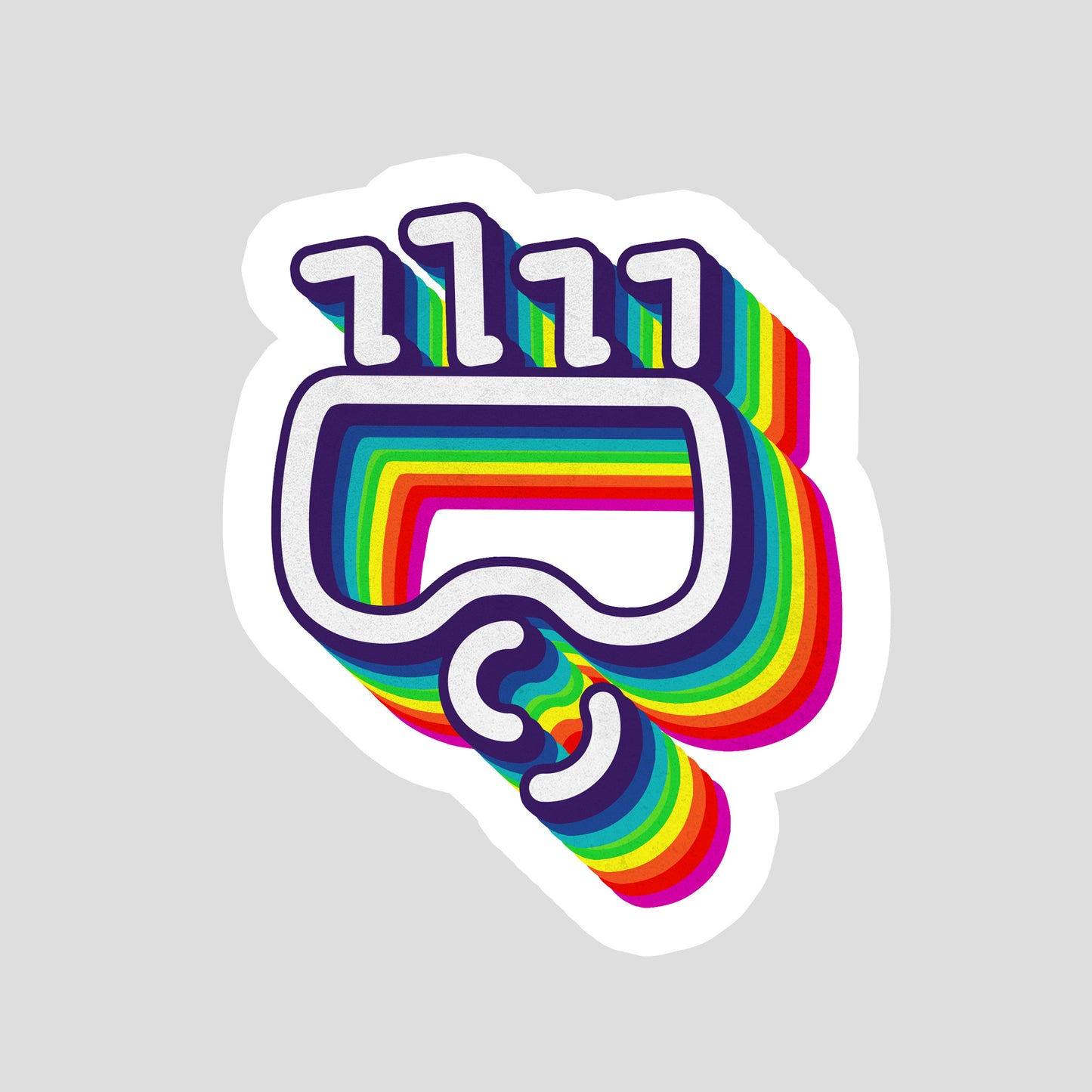 Rainbow Logo Sticker
