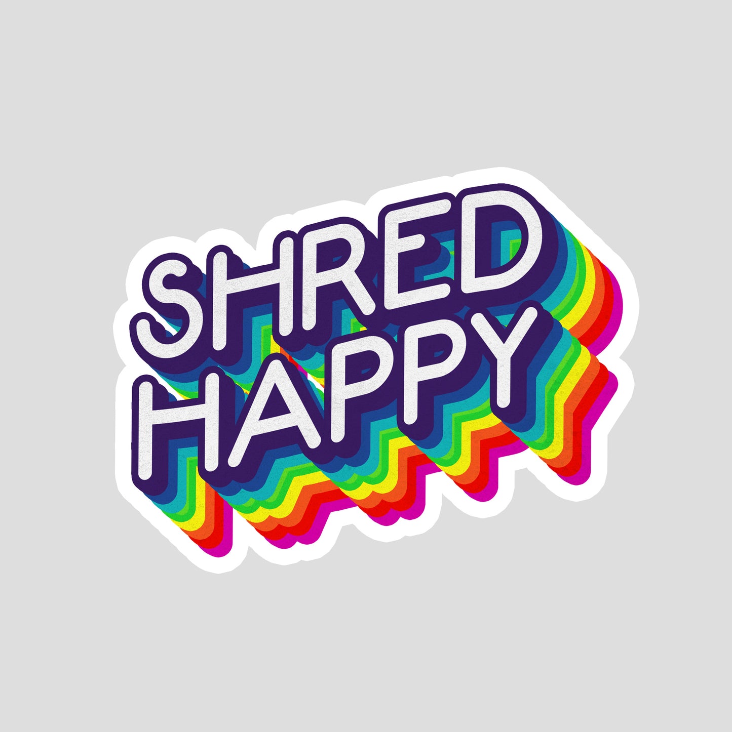 Rainbow Text Sticker