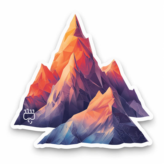 Rainbow Peaks Sticker