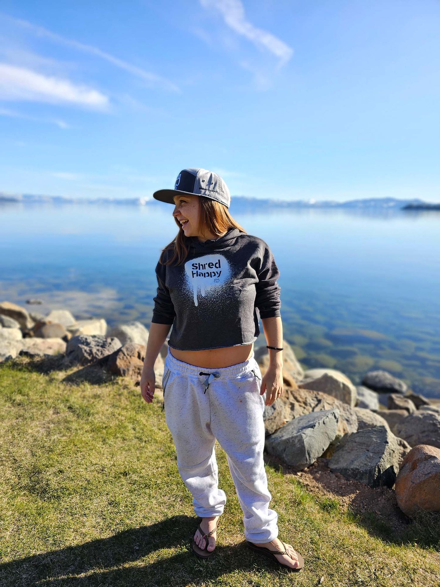 Shred Happy Crop Top Hoodie