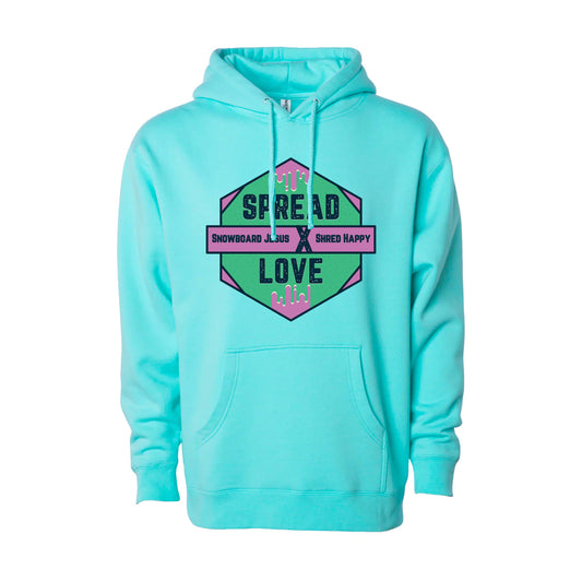 Snowboard Jesus - Spread Love Hoodie