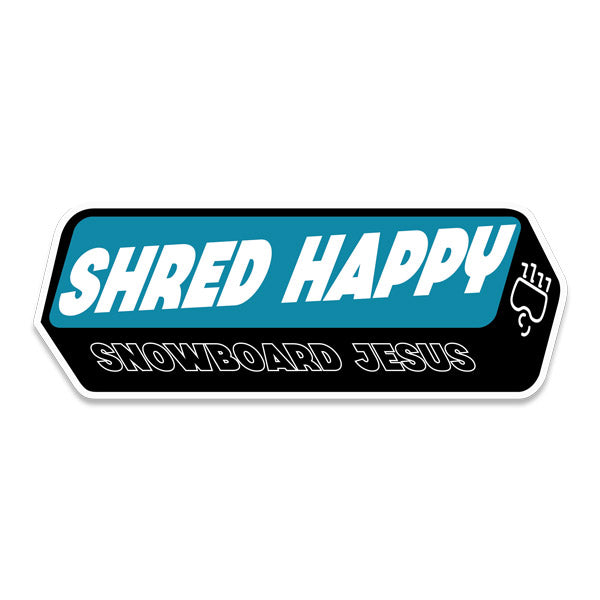 SBJ x Shreddy Cube Sticker – Shred Happy