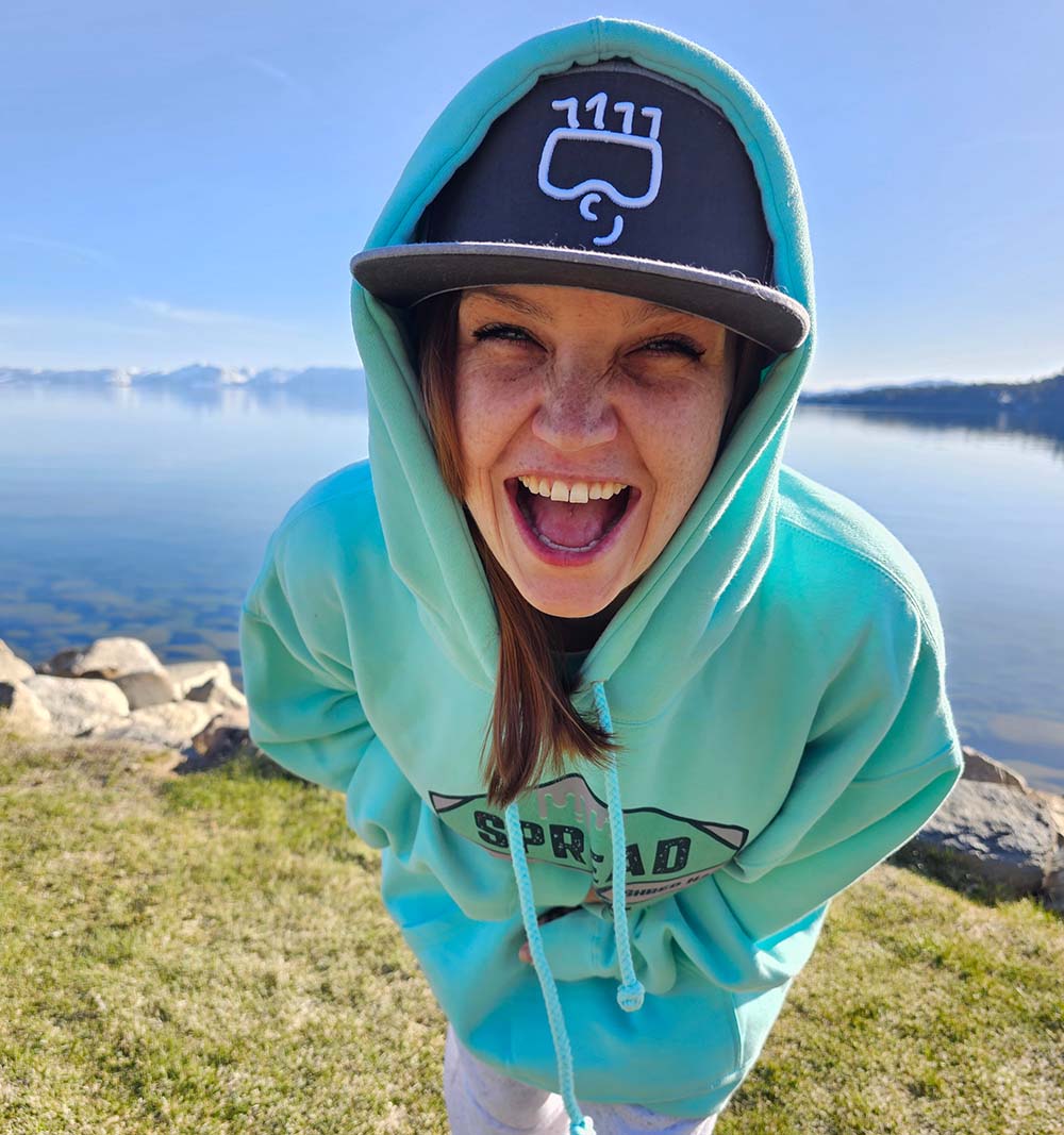 Snowboard Jesus - Spread Love Hoodie at Incline Burgers