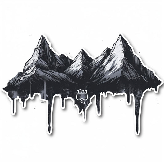 Drippy Mountains Sticker