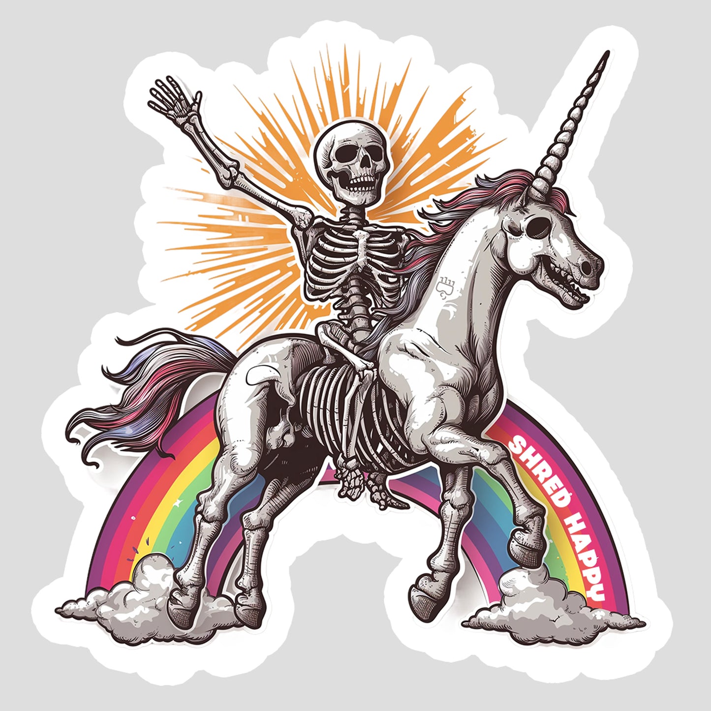 Rainbow Rider Sticker