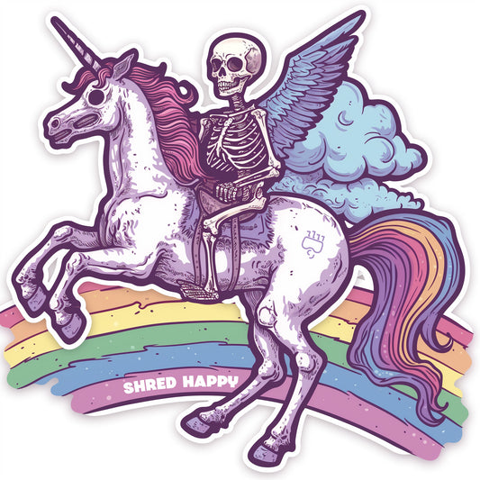 Ride the Rainbow Sticker