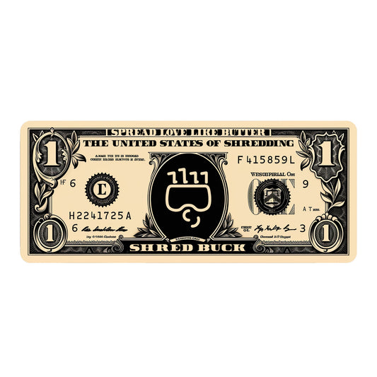 Shred Money Sticker